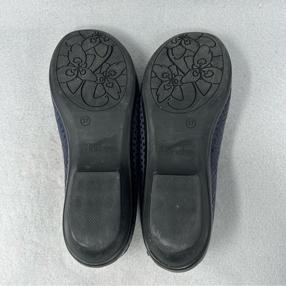 Dansko Olivia Navy Blue Suede Leather Polka Dot Comfort Loafers EU 37/US 6.5-7 - Picture 10 of 12